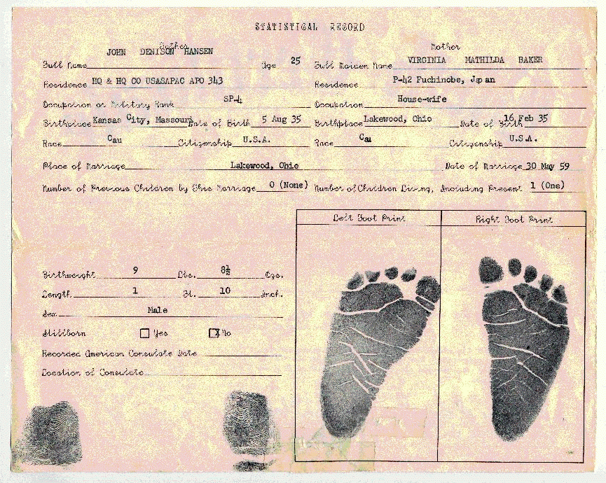 Louisiana Certified Copy Of Birth Certificate Paul Smith